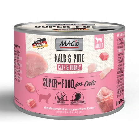 MAC's Cat cielęcina, indyk 200g